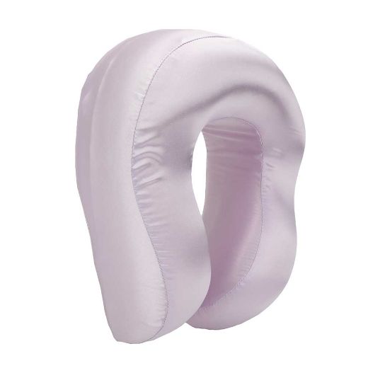 Picture of Lavender Satin Neck Pillow & Eye Mask Travel Set