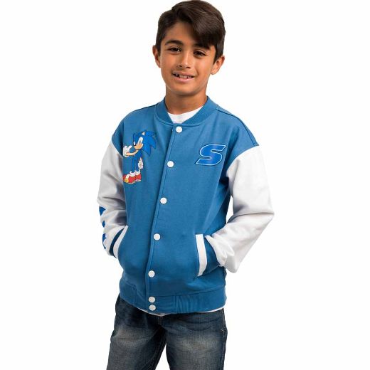 Picture of Sonic the Hedgehog Youth Fleece Varsity Jacket 