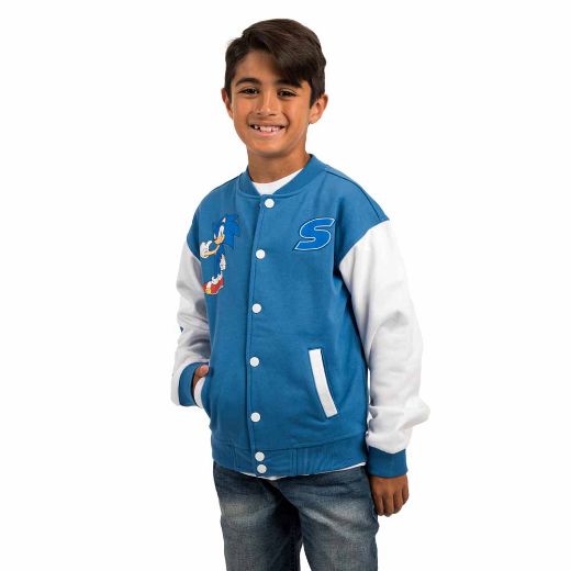 Picture of Sonic the Hedgehog Youth Fleece Varsity Jacket 