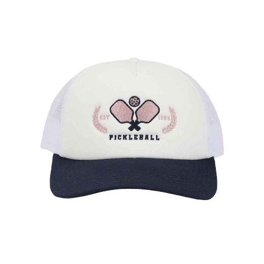 Picture of Pickleball Embroidered Pre-Curved Bill Snapback