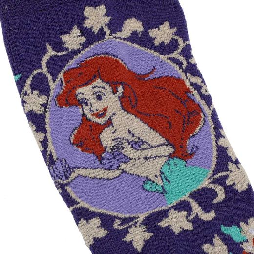 Picture of Disney Princess Women's 3 Pair Quarter Crew Socks