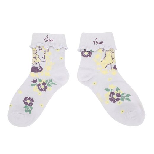 Picture of Disney Princess Women's 3 Pair Quarter Crew Socks