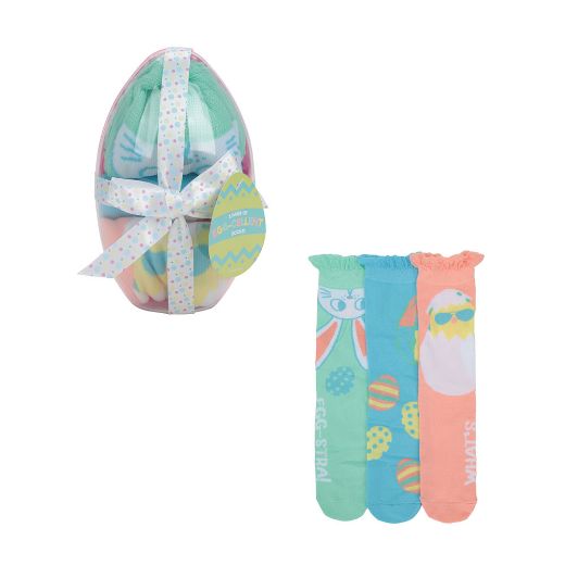 Picture of Egg-cellent 3 Pair Women's Crew Socks Box Set