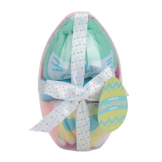 Picture of Egg-cellent 3 Pair Women's Crew Socks Box Set