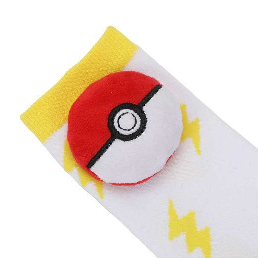 Picture of Pokemon Pokeball 3D Plush Crew Socks