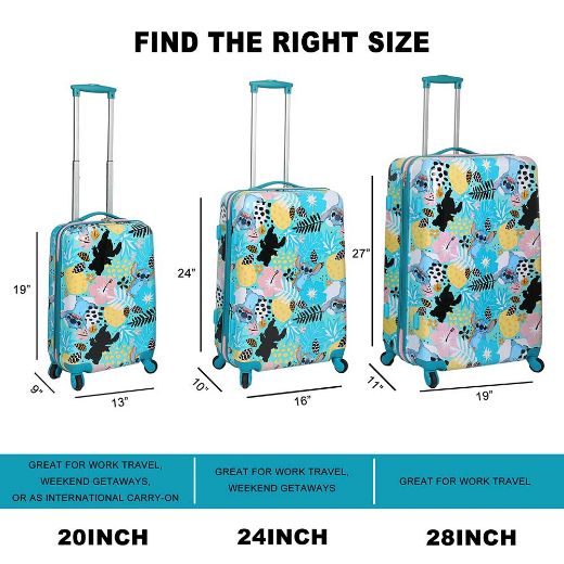 Picture of Disney Stitch AOP 3 Piece Luggage Set