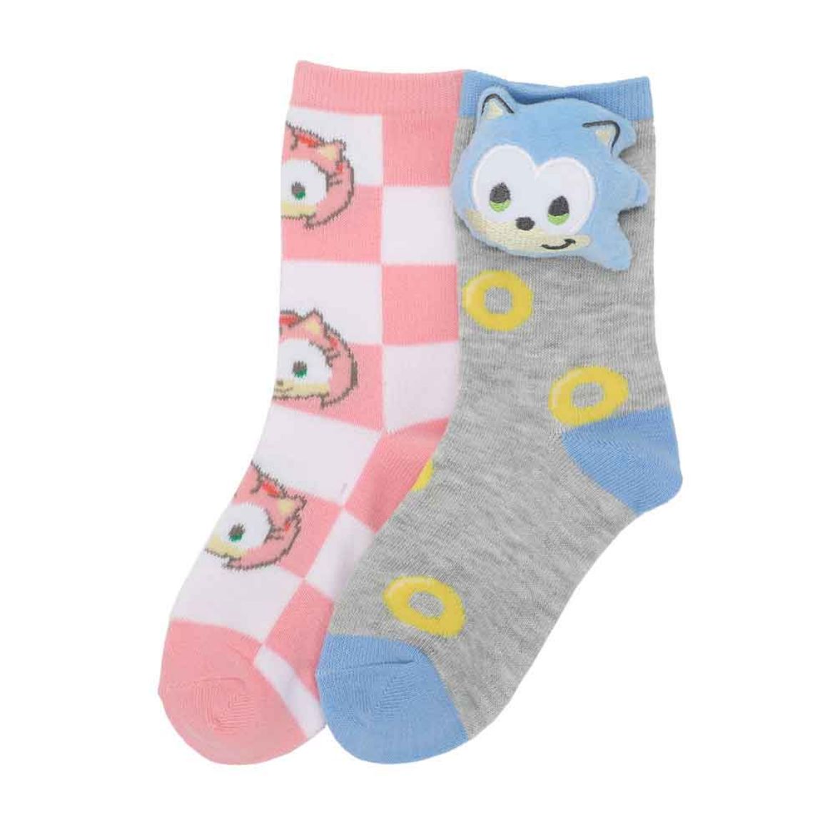 Picture of Sonic the Hedgehog 3D Youth 2 Pair Crew Socks