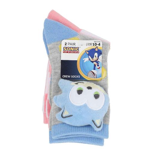 Picture of Sonic the Hedgehog 3D Youth 2 Pair Crew Socks