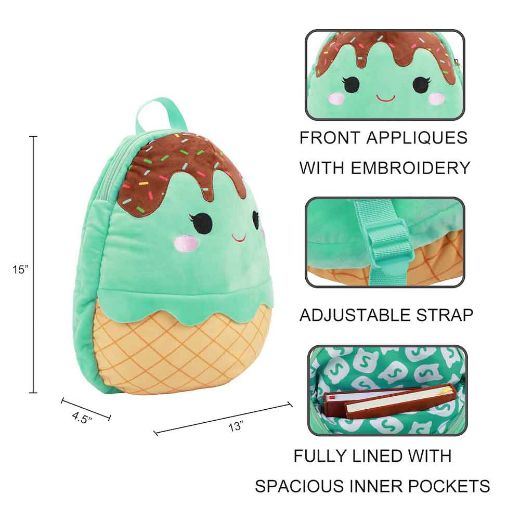 Picture of Squishmallows Maya the Mint 14 in. Plush Backpack