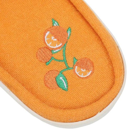 Picture of Orange Crush Terry Cloth Slide Sandals