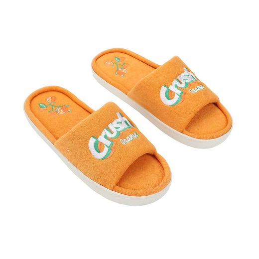 Picture of Orange Crush Terry Cloth Slide Sandals