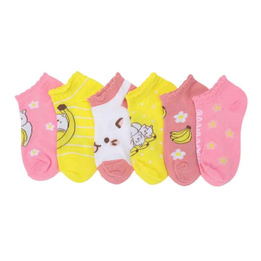 Picture of Bananya Youth 6 Pair Ankle Socks