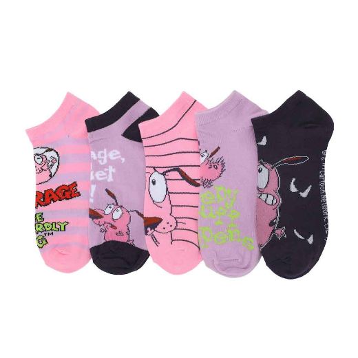 Picture of Courage the Cowardly Dog 5 Pair Ankle Socks