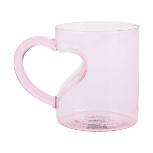 Picture of Heart Glass 16 oz. Sculpted Mug