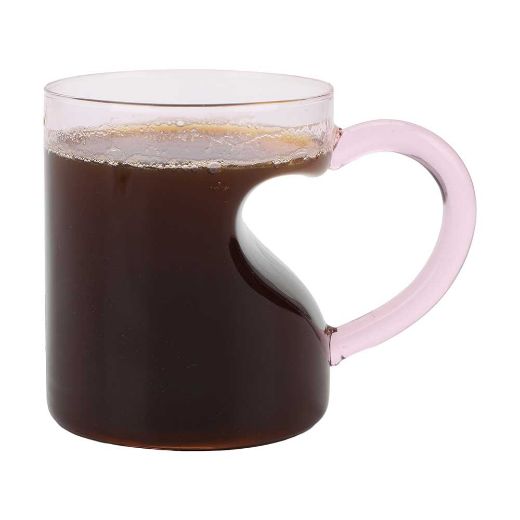 Picture of Heart Glass 16 oz. Sculpted Mug