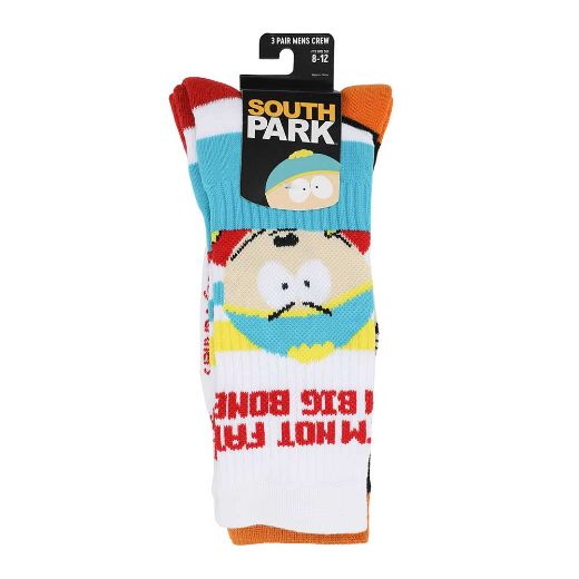 Picture of South Park Cartman 3 Pair Crew Socks