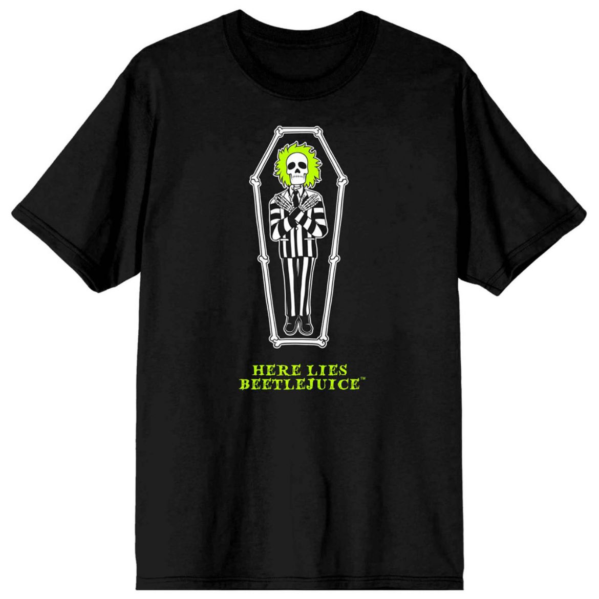 Picture of Beetlejuice Here Lies Coffin Unisex Tee