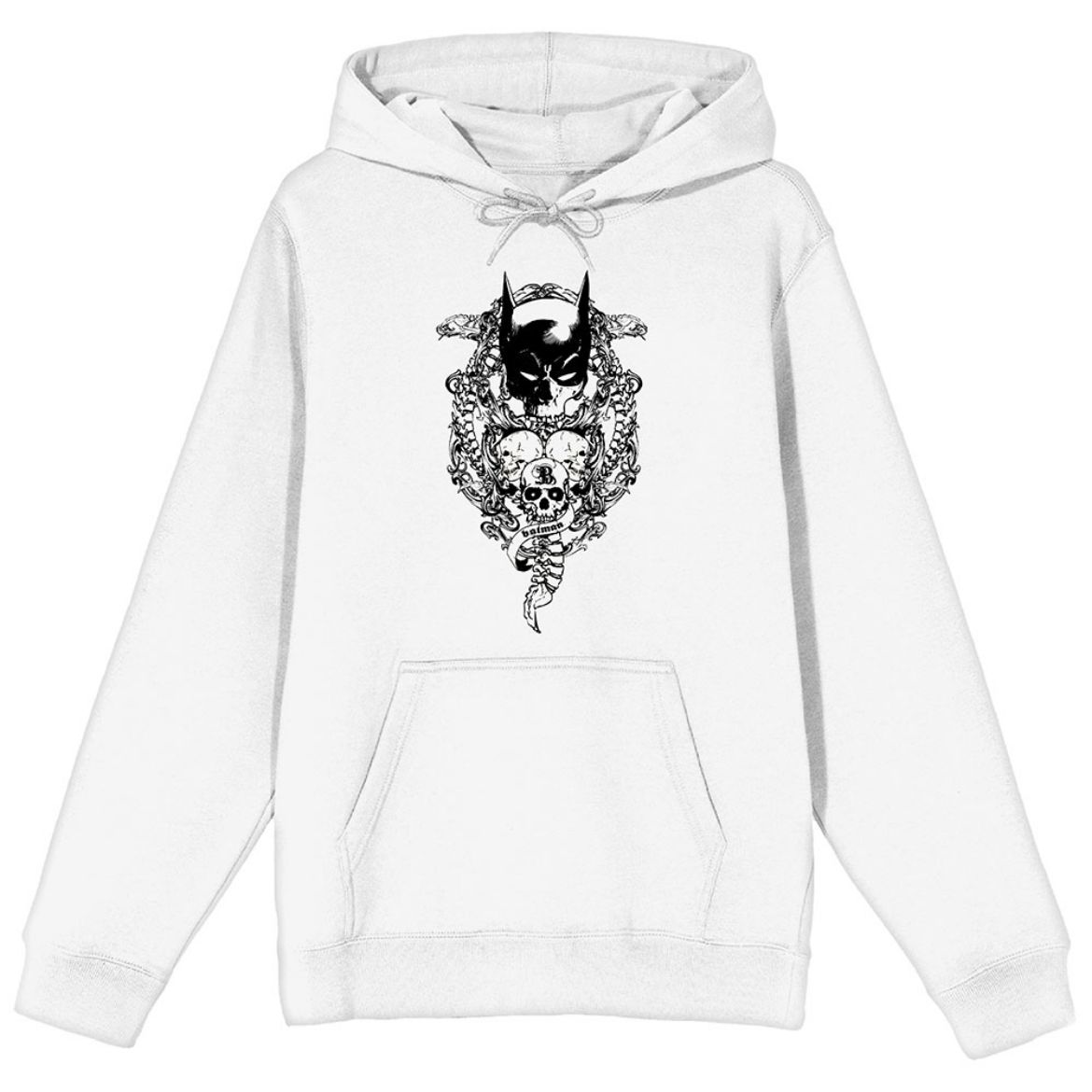 Picture of DC Comics Bat Mask & Skulls Unisex Hoodie