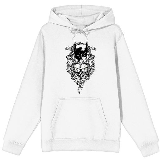 Picture of DC Comics Bat Mask & Skulls Unisex Hoodie