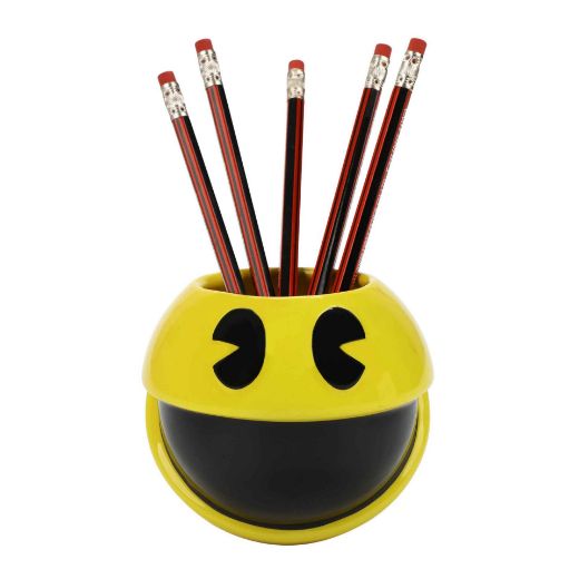 Picture of Pac Man Sculpted Ceramic Pencil Cup Holder