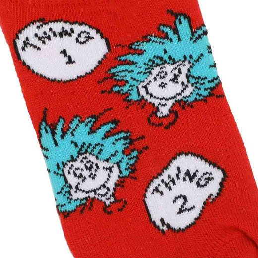 Picture of Dr. Seuss Youth 6 Pair Ankle Socks
