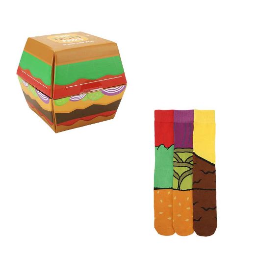 Picture of Two Tasty Pairs Cheeseburger 2 Pair Crew Box Set