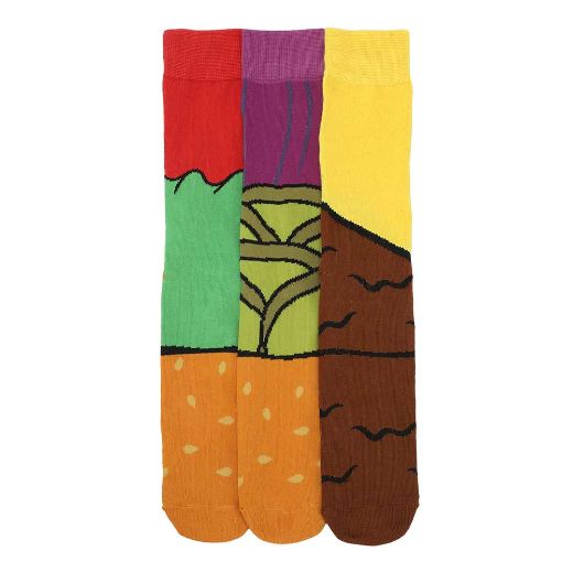 Picture of Two Tasty Pairs Cheeseburger 2 Pair Crew Box Set