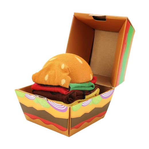 Picture of Two Tasty Pairs Cheeseburger 2 Pair Crew Box Set
