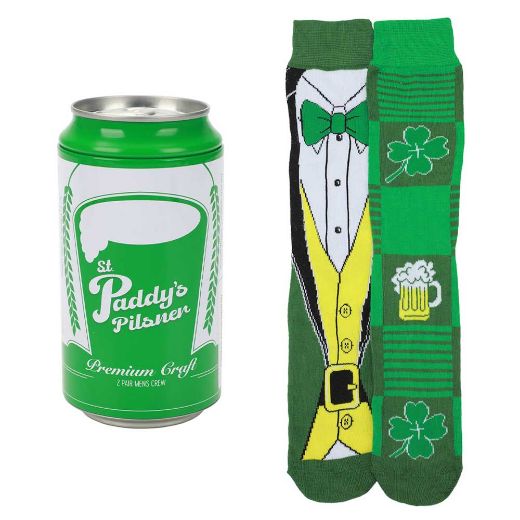 Picture of St. Paddy's Pilsner 2 Pair Crew Beer Can Set