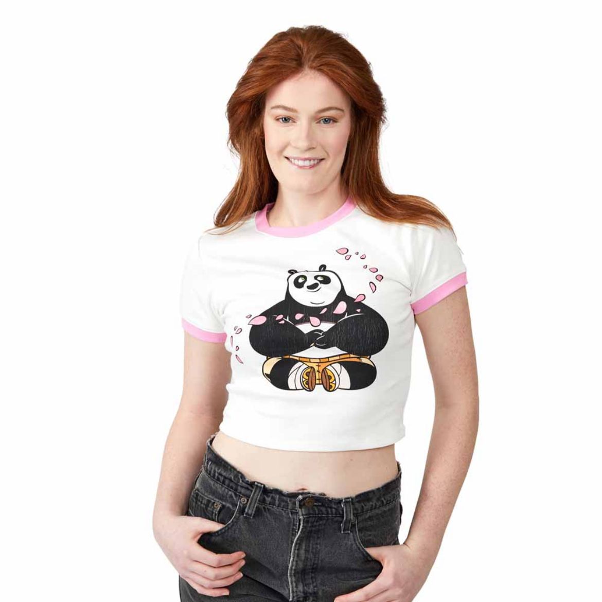 Picture of Kung Fu Panda Juniors Contrast Ringer Pre-pack Tee