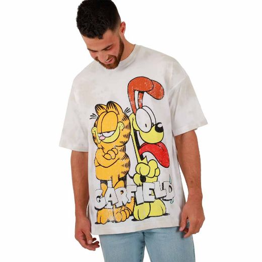 Picture of Garfield & Odie Oversized Print Unisex Pre-pack Tee