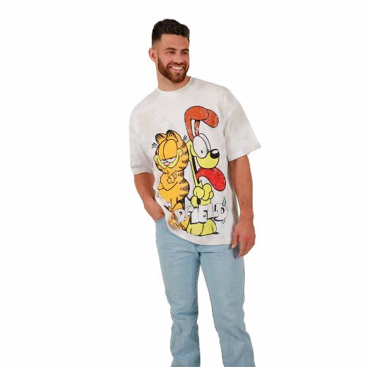 Picture of Garfield & Odie Oversized Print Unisex Pre-pack Tee