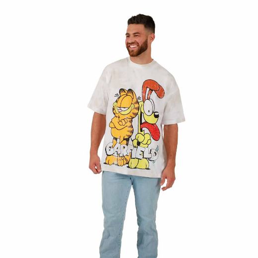 Picture of Garfield & Odie Oversized Print Unisex Pre-pack Tee
