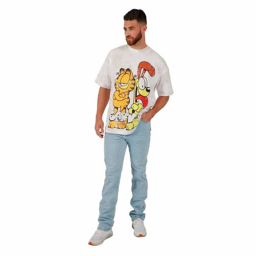 Picture of Garfield & Odie Oversized Print Unisex Pre-pack Tee
