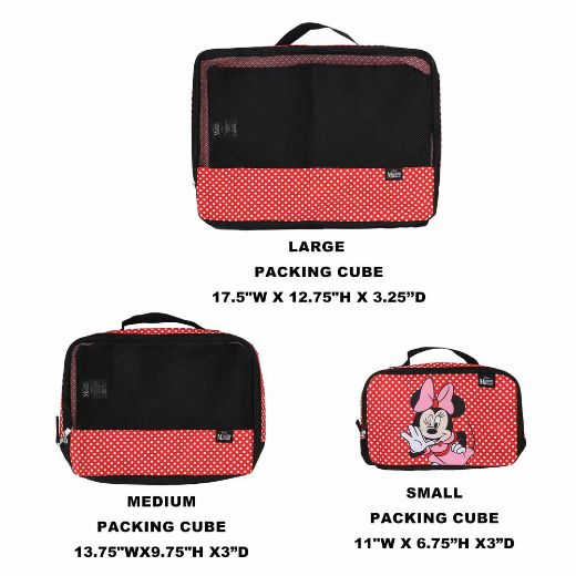 Picture of Disney Minnie Mouse 3 pc. Travel Packing Cubes