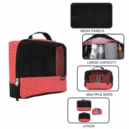 Picture of Disney Minnie Mouse 3 pc. Travel Packing Cubes