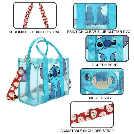Picture of Disney Stitch Clear Glitter Tote