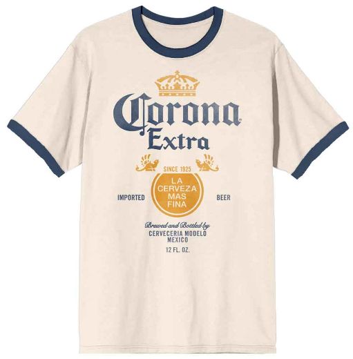 Picture of Corona Extra Vintage Ringer Unisex Pre-pack Tee