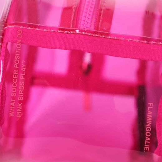 Picture of Flamingo Shaped Clear Mini Backpack