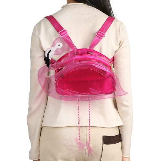 Picture of Flamingo Shaped Clear Mini Backpack
