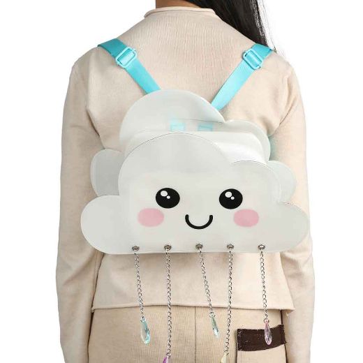 Picture of Cloud Shaped Clear Mini Backpack