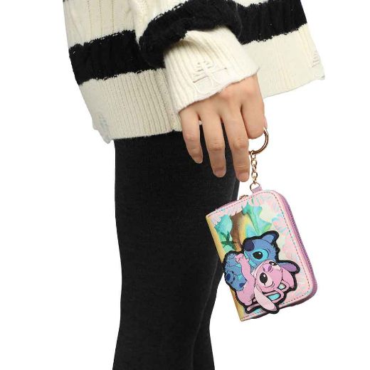 Picture of Disney Stitch & Angel Mini Zip Around Wallet