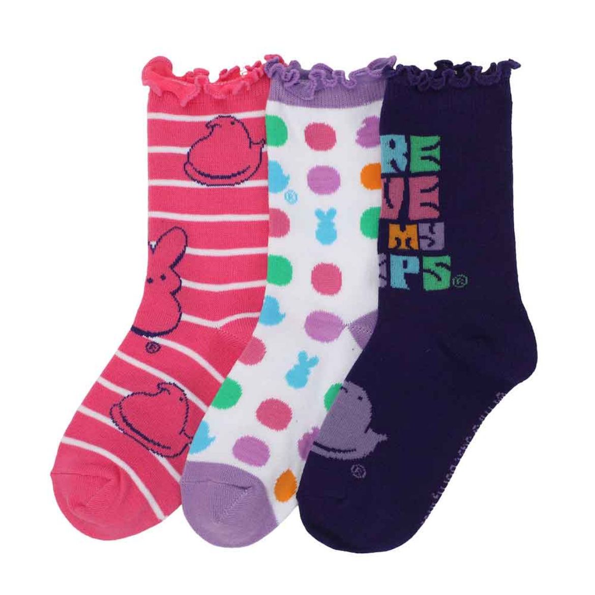 Picture of PEEPS 3 Pair Youth Crew Socks