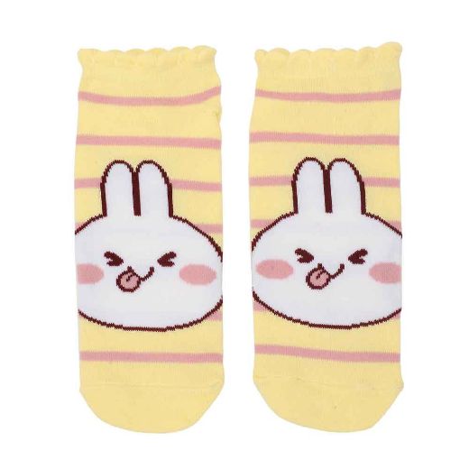 Picture of Mimi & Neko Scalloped Edge 5 Pair Ankle Socks