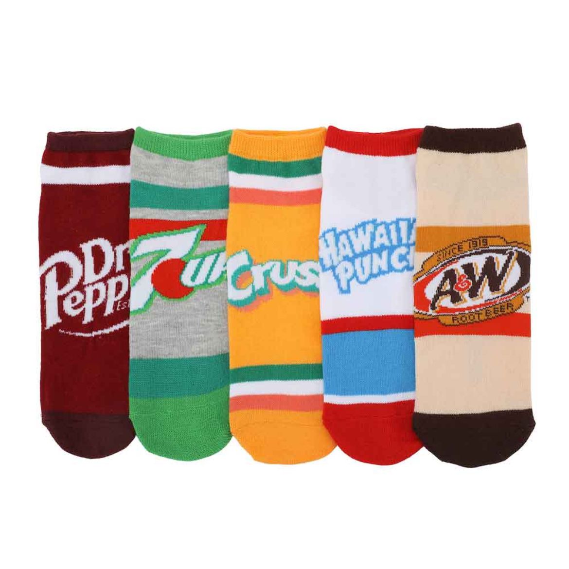 Picture of Retro Stripes Soda 5 Pair Ankle Socks