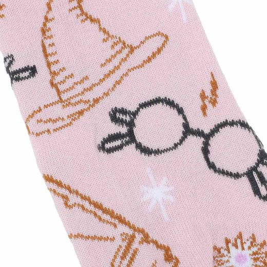 Picture of Harry Potter Icons Scalloped Edge 5 Pair Ankle Socks