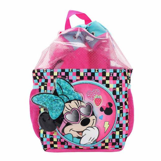 Picture of Disney Minnie Mouse 3 pc Youth Drawstring Backpack Set