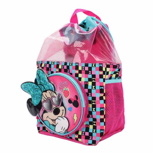 Picture of Disney Minnie Mouse 3 pc Youth Drawstring Backpack Set