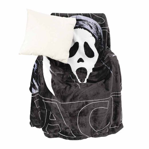 Picture of Ghost Face Double Sided Fleece Throw Blanket