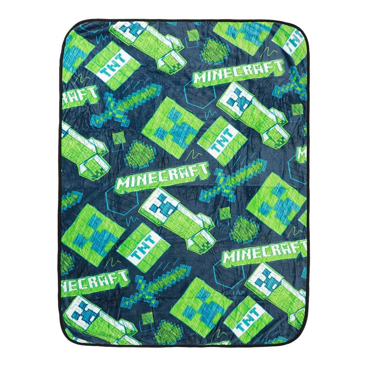 Picture of Minecraft Creeper Fleece Throw Blanket